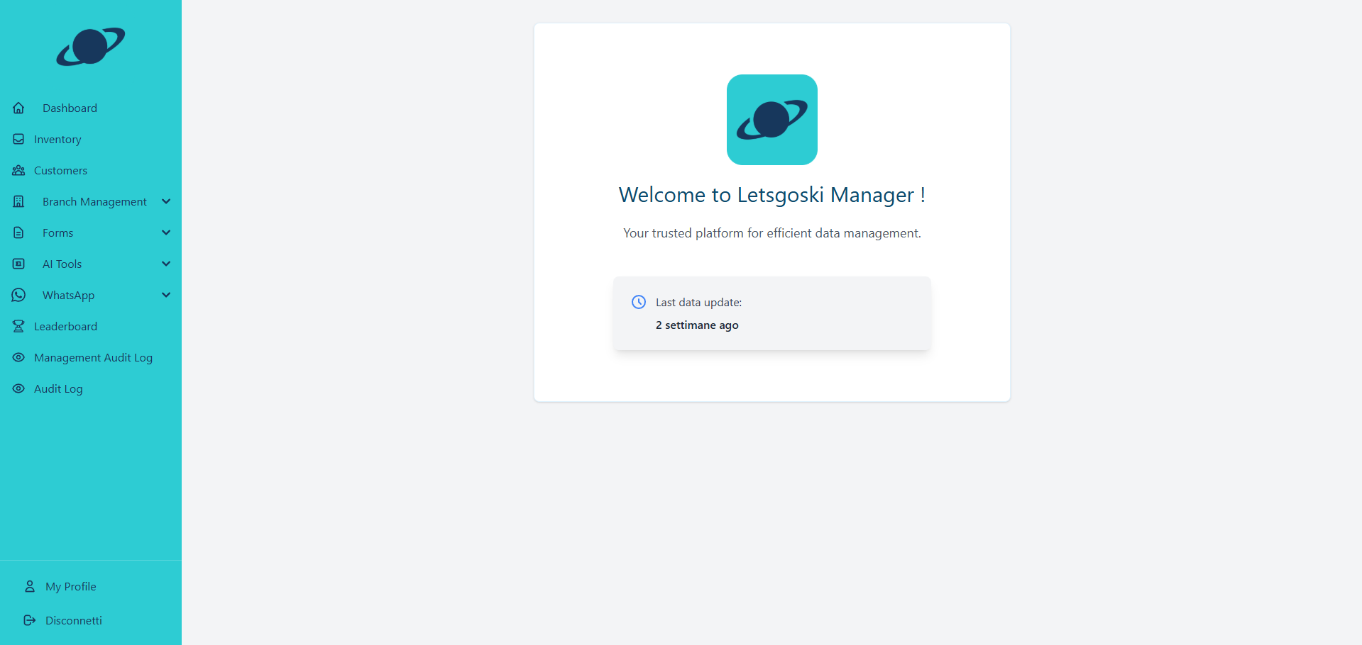 LetsGoSky Manager Overview